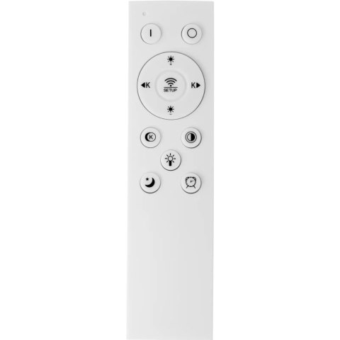 Lampa sufitowa nowoczesna LED z pilotem - 4 białe okręgi UNIPRODO Lampa sufitowa nowoczesna LED z pilotem - 4 białe okręgi UNIPRODO