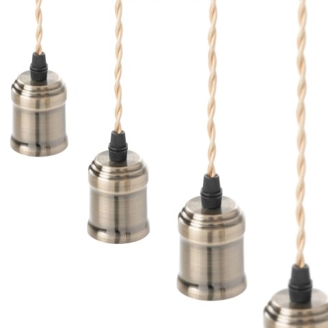 Lampa sufitowa wisząca LOFT 6 punktowa E27 - drewniana belka UNIPRODO Lampa sufitowa wisząca LOFT 6 punktowa E27 - drewniana belka UNIPRODO