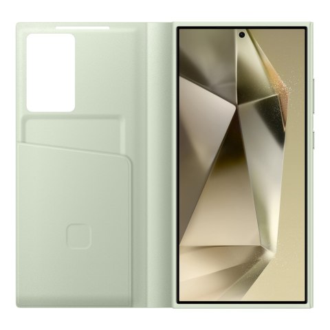 Oryginalne etui pokrowiec do Samsung Galaxy S24 Ultra kieszeń na kartę Smart View Wallet jasnozielone SAMSUNG Oryginalne etui pokrowiec do Samsung Galaxy S24 Ultra kieszeń na kartę Smart View Wallet jasnozielone SAMSUNG