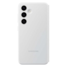 Oryginalne etui pokrowiec do Samsung Galaxy S24 kieszeń na kartę Smart View Wallet białe SAMSUNG