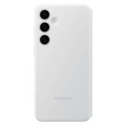 Oryginalne etui pokrowiec do Samsung Galaxy S24+ kieszeń na kartę Smart View Wallet białe SAMSUNG