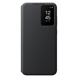 Oryginalne etui pokrowiec do Samsung Galaxy S24 kieszeń na kartę Smart View Wallet czarne SAMSUNG