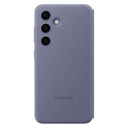 Oryginalne etui pokrowiec do Samsung Galaxy S24 kieszeń na kartę Smart View Wallet fioletowe SAMSUNG