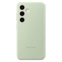 Oryginalne etui pokrowiec do Samsung Galaxy S24+ kieszeń na kartę Smart View Wallet jasnozielone SAMSUNG