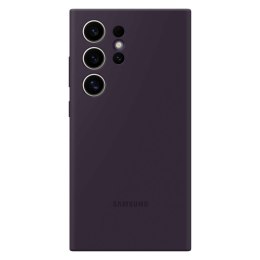 Oryginalne etui silikonowe pokrowiec do Samsung Galaxy S24 Ultra Silicone Case ciemnofioletowe SAMSUNG