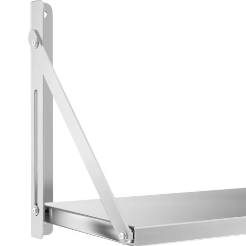 Półka ścienna gastronomiczna składana ze stali nierdzewnej do 40 kg 60 x 30 cm Royal Catering Półka ścienna gastronomiczna składana ze stali nierdzewnej do 40 kg 60 x 30 cm Royal Catering