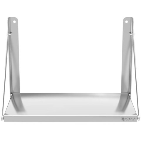 Półka ścienna gastronomiczna składana ze stali nierdzewnej do 40 kg 60 x 30 cm Royal Catering Półka ścienna gastronomiczna składana ze stali nierdzewnej do 40 kg 60 x 30 cm Royal Catering