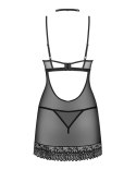 Koszula Donarella Chemise + stringi Czarny XL/XXL