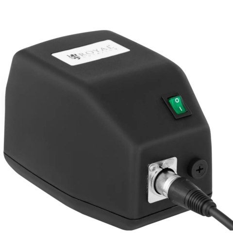 Nóż elektryczny do kebaba mięsa gładki ząbkowany z ostrzałką i stojakiem 0-6 mm 80 W Royal Catering Nóż elektryczny do kebaba mięsa gładki ząbkowany z ostrzałką i stojakiem 0-6 mm 80 W Royal Catering