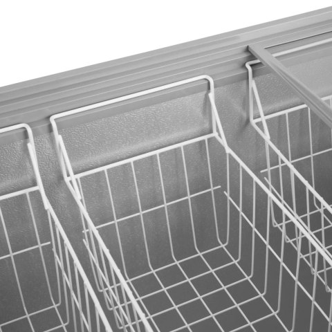 Zamrażarka skrzyniowa przeszklona z zamkiem do mrożonek lodów 550 l 383 W Royal Catering Zamrażarka skrzyniowa przeszklona z zamkiem do mrożonek lodów 550 l 383 W Royal Catering