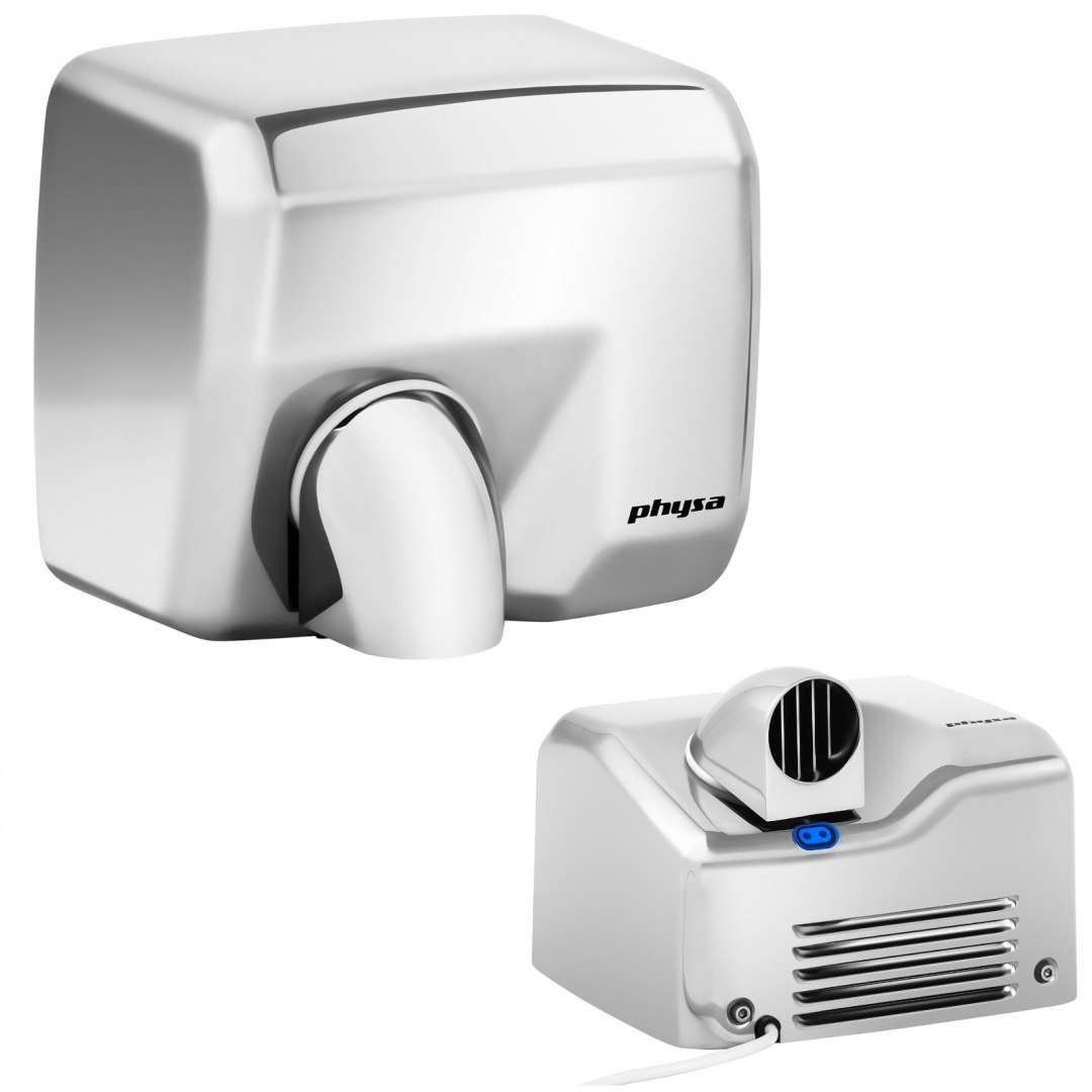 Automatyczna suszarka do rąk ścienna 2000W srebrna Physa Vella silver Physa Automatyczna suszarka do rąk ścienna 2000W srebrna Physa Vella silver Physa