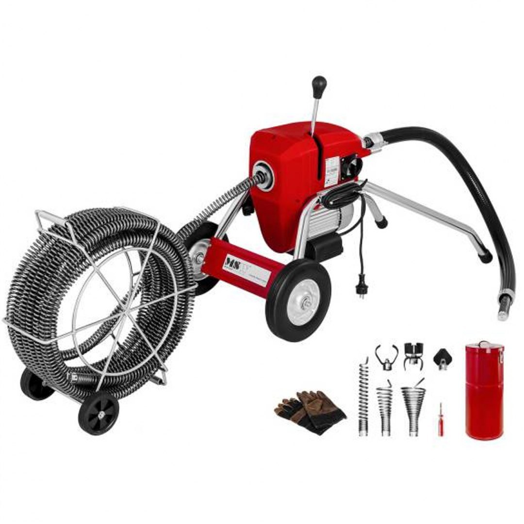 Elektryczna maszyna przepychacz udrażniacz do rur 1100W śr. 32mm MSW POWER DRAIN CLEAN 4.6E + akcesoria MSW Elektryczna maszyna przepychacz udrażniacz do rur 1100W śr. 32mm MSW POWER DRAIN CLEAN 4.6E + akcesoria MSW