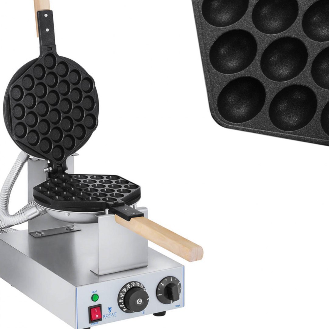 Gofrownica opiekacz do gofrów bąbelkowych bubble waffle 1415W Royal Catering RCWM-1400-B Royal Catering Gofrownica opiekacz do gofrów bąbelkowych bubble waffle 1415W Royal Catering RCWM-1400-B Royal Catering
