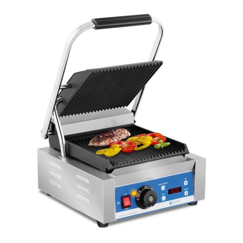 Kontakt grill elektryczny kontaktowy z wyświetlaczem LED żeliwne płyty 1800W Royal Catering Kontakt grill elektryczny kontaktowy z wyświetlaczem LED żeliwne płyty 1800W Royal Catering