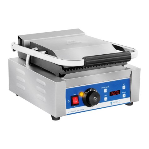 Kontakt grill elektryczny kontaktowy z wyświetlaczem LED żeliwne płyty 1800W Royal Catering Kontakt grill elektryczny kontaktowy z wyświetlaczem LED żeliwne płyty 1800W Royal Catering