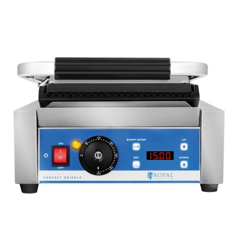 Kontakt grill elektryczny kontaktowy z wyświetlaczem LED żeliwne płyty 1800W Royal Catering Kontakt grill elektryczny kontaktowy z wyświetlaczem LED żeliwne płyty 1800W Royal Catering