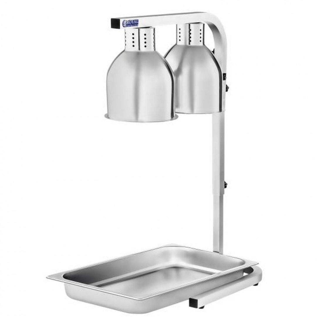 Lampa grzewcza do podgrzewania potraw dań stołowa 2 x 275W Royal Catering RCWB-550I Royal Catering Lampa grzewcza do podgrzewania potraw dań stołowa 2 x 275W Royal Catering RCWB-550I Royal Catering