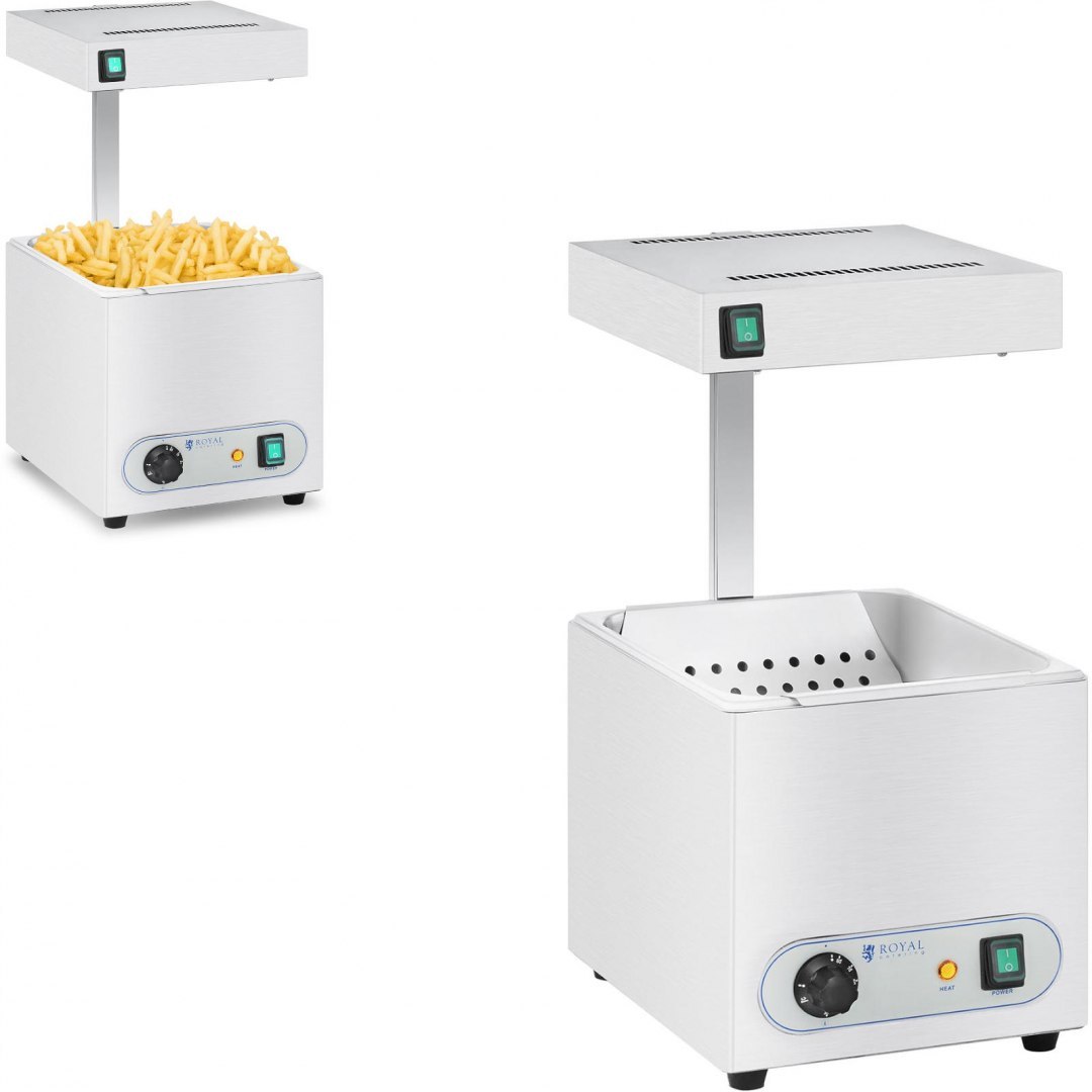 Podgrzewacz do frytek z promiennikiem ciepła 850W Royal Catering RCWG-1500 Royal Catering Podgrzewacz do frytek z promiennikiem ciepła 850W Royal Catering RCWG-1500 Royal Catering
