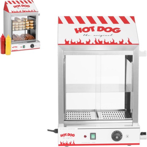 Podgrzewacz witryna grzewcza do 200 hot dogów parówek 50 bułek 2000W Royal Catering RCHW 2000 Royal Catering Podgrzewacz witryna grzewcza do 200 hot dogów parówek 50 bułek 2000W Royal Catering RCHW 2000 Royal Catering
