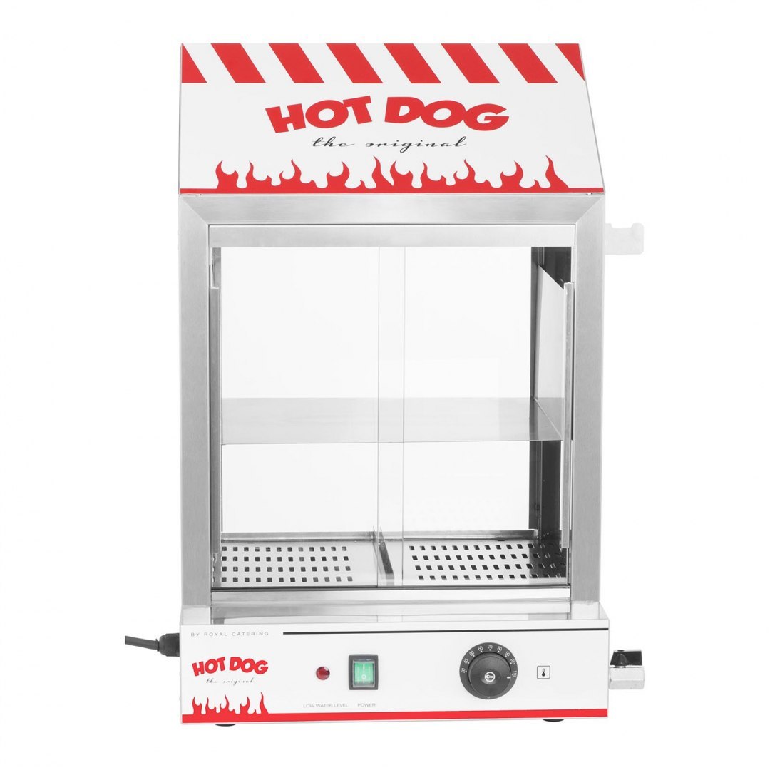 Podgrzewacz witryna grzewcza do 200 hot dogów parówek 50 bułek 2000W Royal Catering RCHW 2000 Royal Catering Podgrzewacz witryna grzewcza do 200 hot dogów parówek 50 bułek 2000W Royal Catering RCHW 2000 Royal Catering