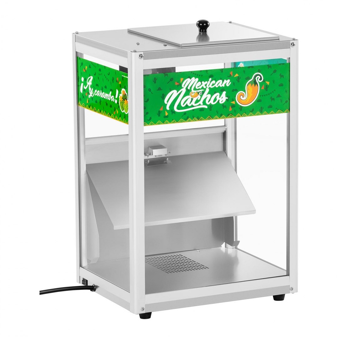 Podświetlany podgrzewacz do nachos popcornu orzeszków LED 100W Royal Catering RCNW-1L Royal Catering Podświetlany podgrzewacz do nachos popcornu orzeszków LED 100W Royal Catering RCNW-1L Royal Catering