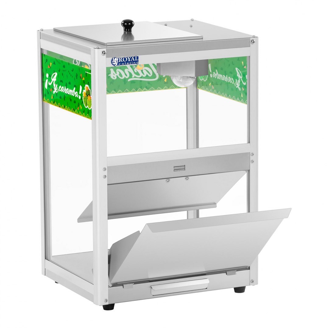 Podświetlany podgrzewacz do nachos popcornu orzeszków LED 100W Royal Catering RCNW-1L Royal Catering Podświetlany podgrzewacz do nachos popcornu orzeszków LED 100W Royal Catering RCNW-1L Royal Catering