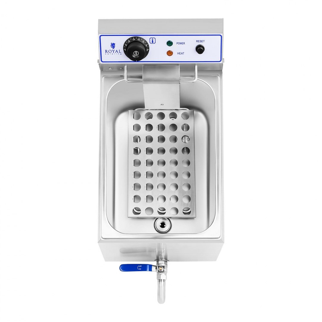 Profesjonalna frytownica do frytek ryb z kranem 3000W 17L Royal Catering RCEF 15E Royal Catering Profesjonalna frytownica do frytek ryb z kranem 3000W 17L Royal Catering RCEF 15E Royal Catering