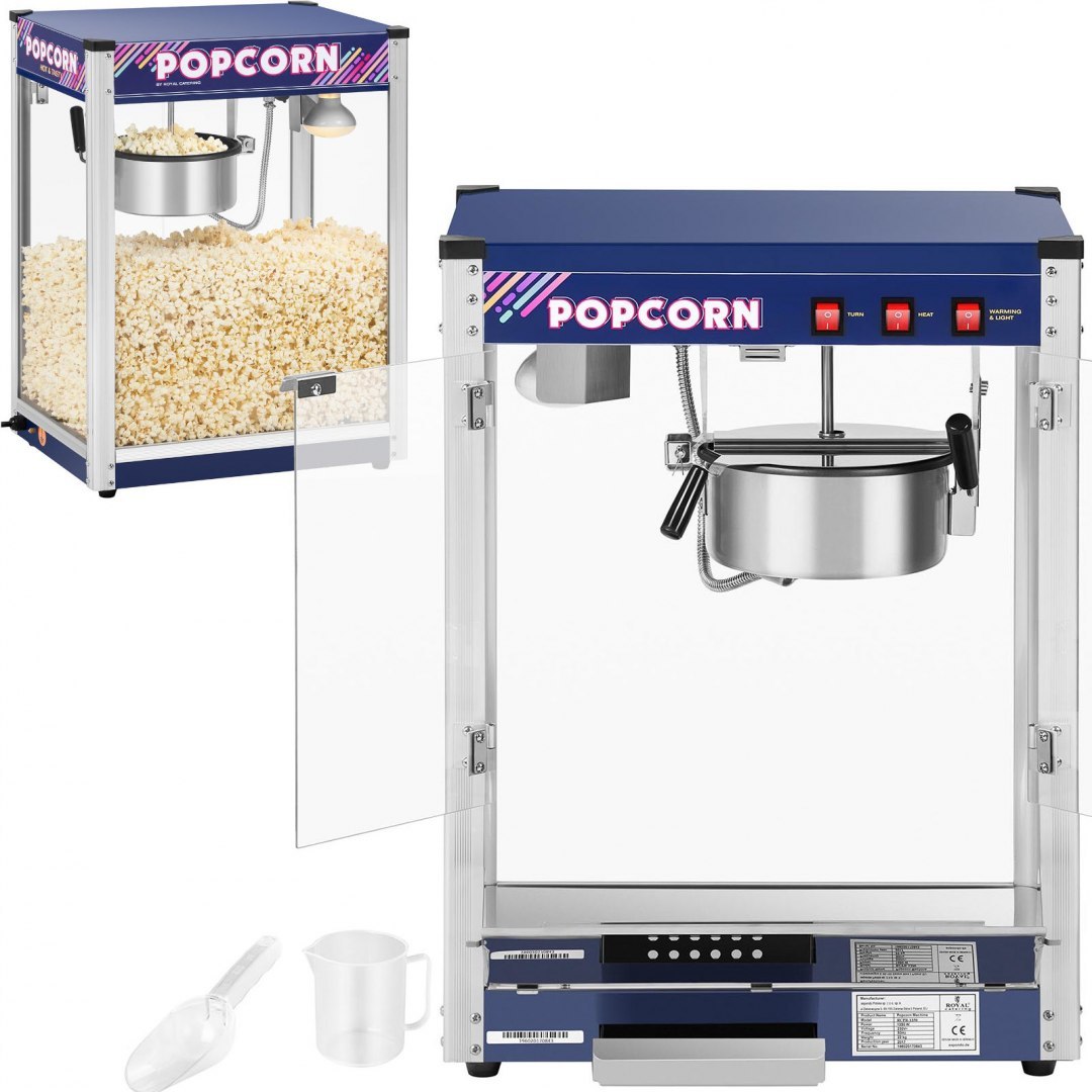 Profesjonalna wydajna maszyna do popcornu 1350W 8 oz Royal Catering RCPR-1350 Royal Catering Profesjonalna wydajna maszyna do popcornu 1350W 8 oz Royal Catering RCPR-1350 Royal Catering