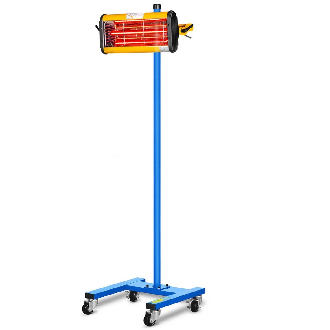 Promiennik ciepła podczerwieni lakierniczny do suszenia farb na statywie 1100W IR-DRYER1000 MSW Promiennik ciepła podczerwieni lakierniczny do suszenia farb na statywie 1100W IR-DRYER1000 MSW