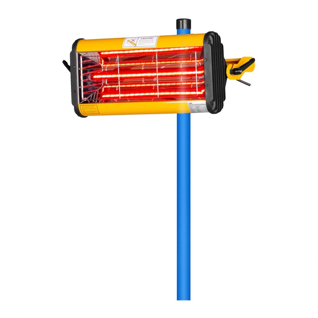 Promiennik ciepła podczerwieni lakierniczny do suszenia farb na statywie 1100W IR-DRYER1000 MSW Promiennik ciepła podczerwieni lakierniczny do suszenia farb na statywie 1100W IR-DRYER1000 MSW