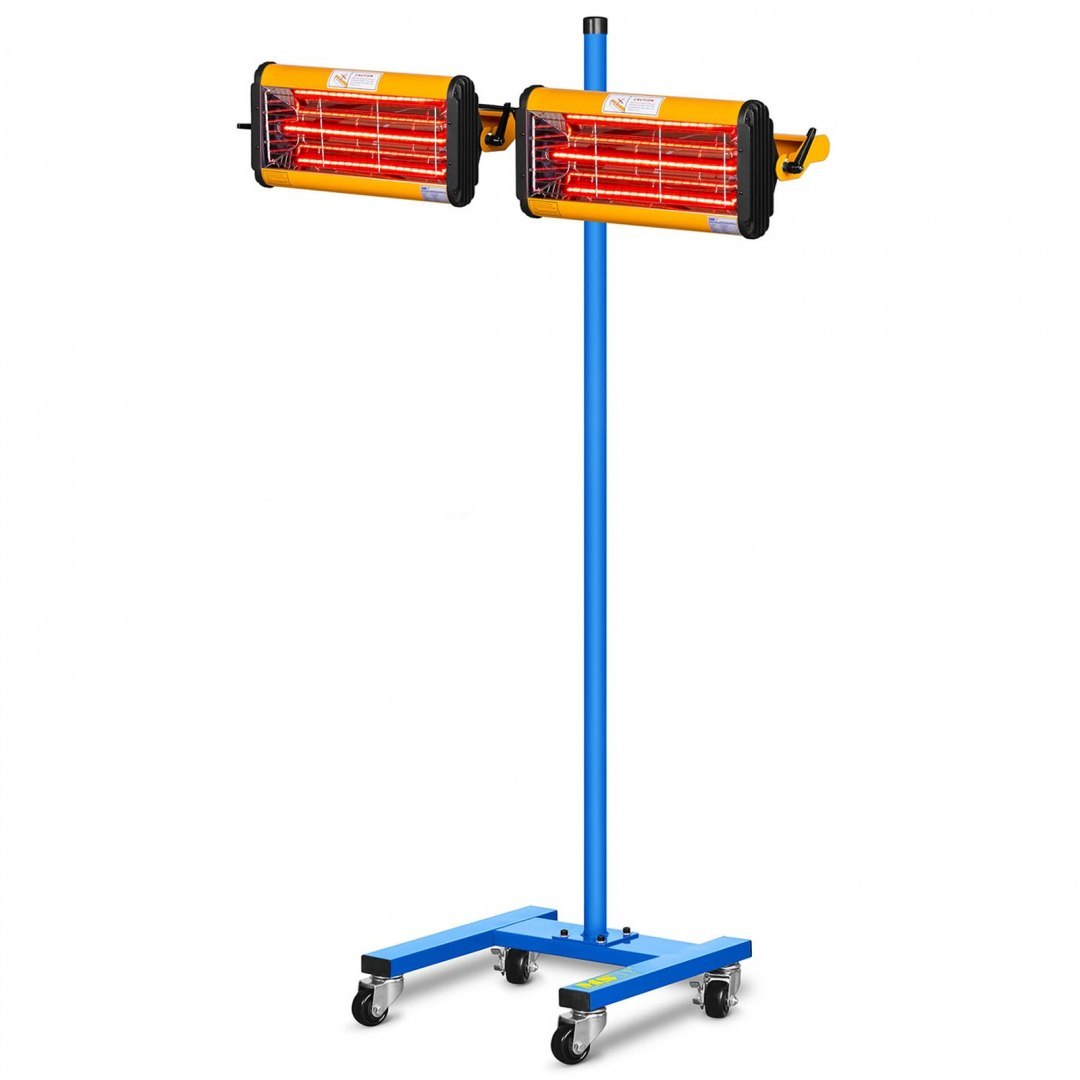 Promiennik ciepła podczerwieni lakierniczny do suszenia farb na statywie 2200W IR-DRYER2000.2 MSW Promiennik ciepła podczerwieni lakierniczny do suszenia farb na statywie 2200W IR-DRYER2000.2 MSW