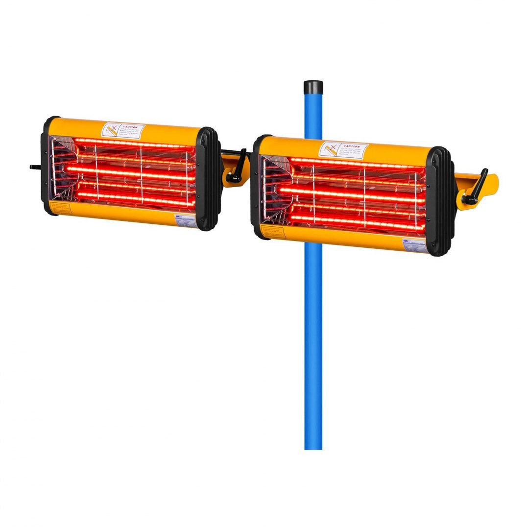 Promiennik ciepła podczerwieni lakierniczny do suszenia farb na statywie 2200W IR-DRYER2000.2 MSW Promiennik ciepła podczerwieni lakierniczny do suszenia farb na statywie 2200W IR-DRYER2000.2 MSW