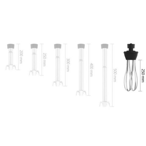 Ramię ubijające z rózgą trzepaczka do napędu miksera blendera ręcznego Royal Catering RCMA-250W 250mm Royal Catering