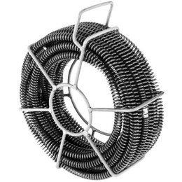 Spirala przepychacz sprężyna do rur hydrauliczna 6 x 2.45 m śr. 16 mm ZESTAW MSW