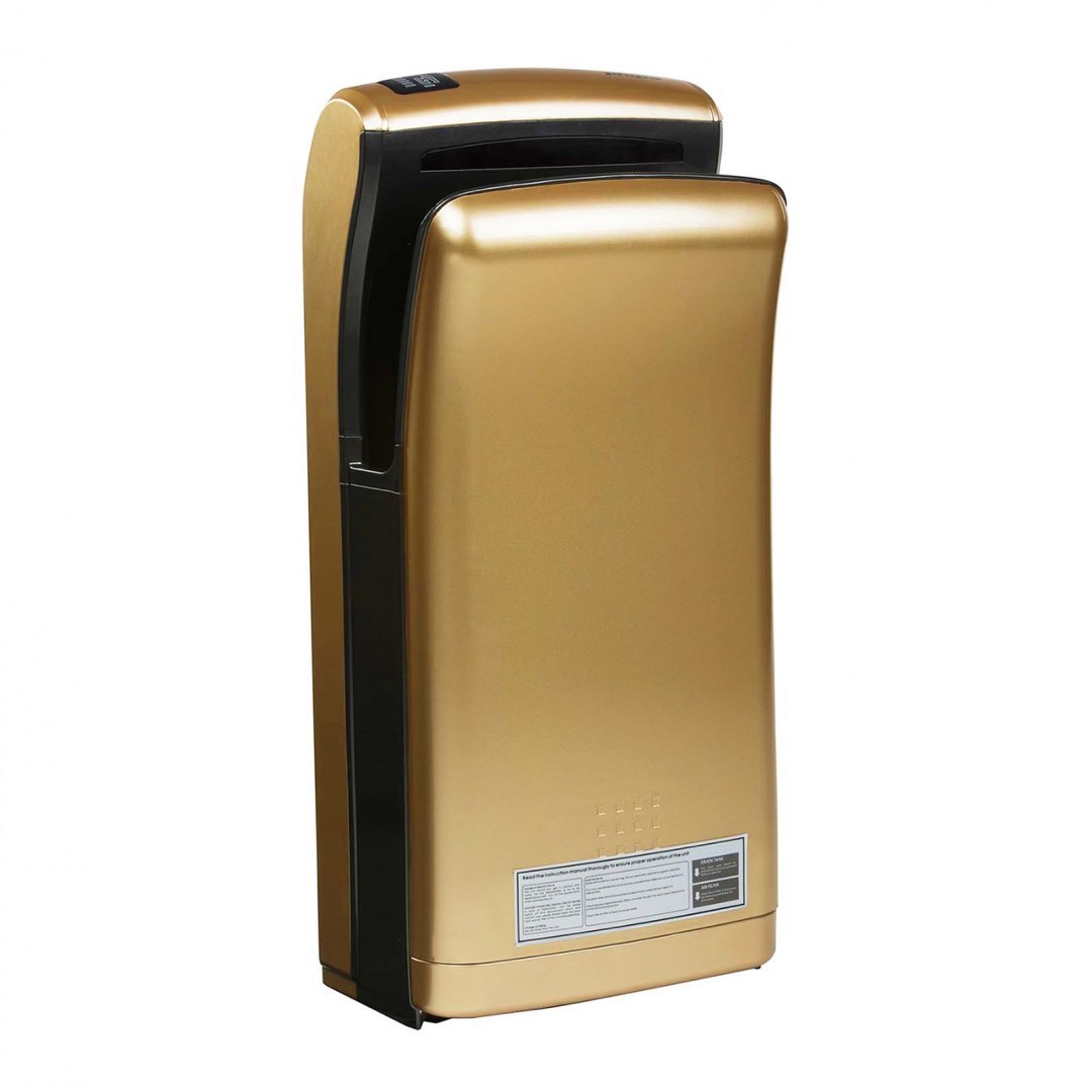 Suszarka kieszeniowa ścienna do rąk elektryczna złota 1200W Physa Bari gold Physa Suszarka kieszeniowa ścienna do rąk elektryczna złota 1200W Physa Bari gold Physa