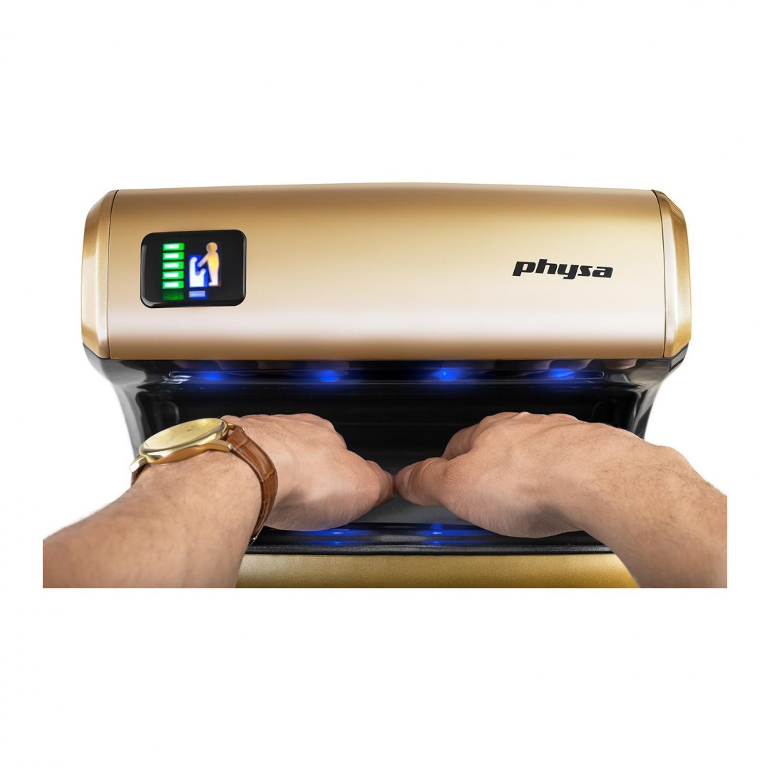 Suszarka kieszeniowa ścienna do rąk elektryczna złota 1200W Physa Bari gold Physa Suszarka kieszeniowa ścienna do rąk elektryczna złota 1200W Physa Bari gold Physa