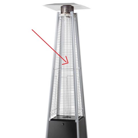 Tuba rura szklana do lampy gazowej grzejnika PIRAMIDA MEVA Tuba rura szklana do lampy gazowej grzejnika PIRAMIDA MEVA