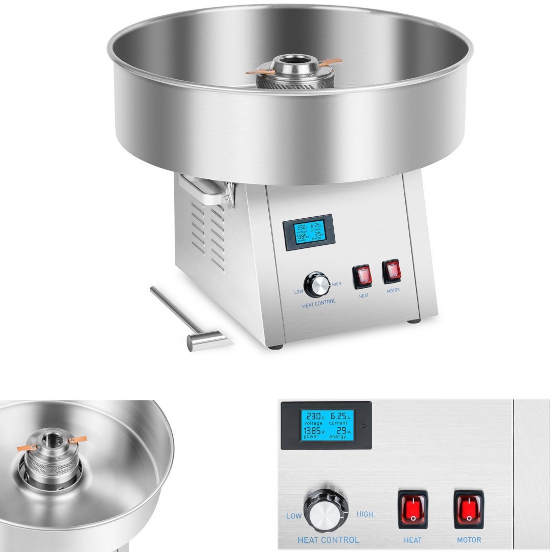 Wydajna maszyna do waty cukrowej 1500W 4kg/h 62cm Royal Catering RCZK-1500S-W Royal Catering Wydajna maszyna do waty cukrowej 1500W 4kg/h 62cm Royal Catering RCZK-1500S-W Royal Catering