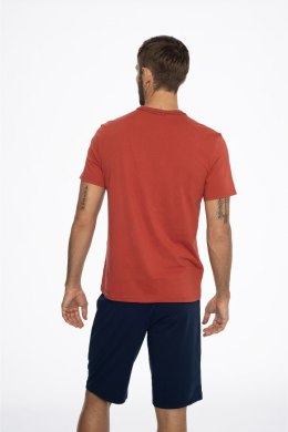 Piżama Emmet 41290-33X Czerwono-Granatowy Czerwono-Granatowy XXXL