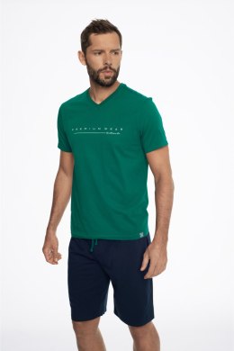 Piżama Emmet 41290-77X Zielono-Granatowa Zielono-Granatowy XL