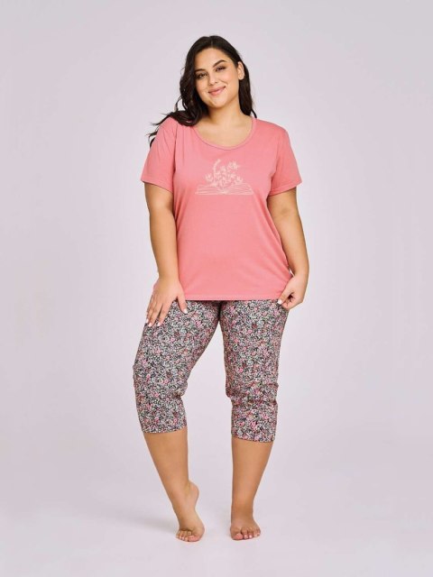 Piżama Amara 3171 Brudny Róż XXL Piżama Amara 3171 Brudny Róż XXL