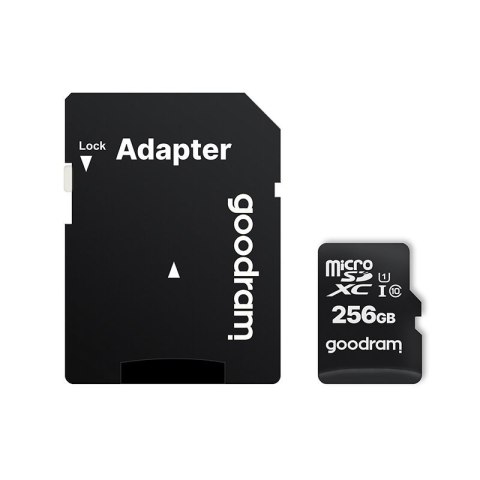 Karta pamięci Microcard 256GB micro SD XC UHS-I class 10 + adapter SD Goodram Karta pamięci Microcard 256GB micro SD XC UHS-I class 10 + adapter SD Goodram