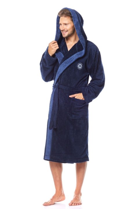 Szlafrok George Dark Blue Dark Blue L Szlafrok George Dark Blue Dark Blue L