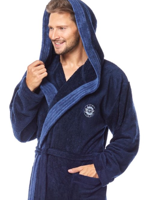 Szlafrok George Dark Blue Dark Blue L Szlafrok George Dark Blue Dark Blue L