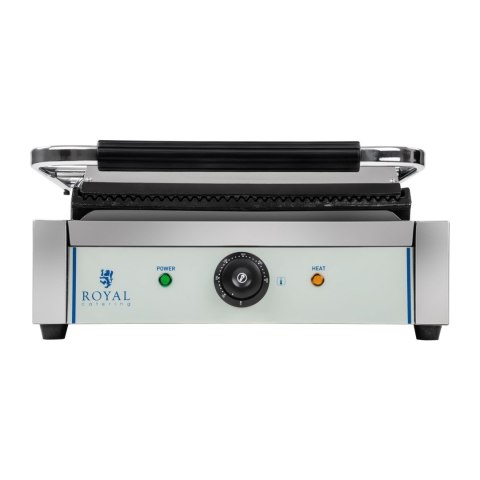 Grill kontaktowy dwustronny ryflowany PANINI Royal Catering