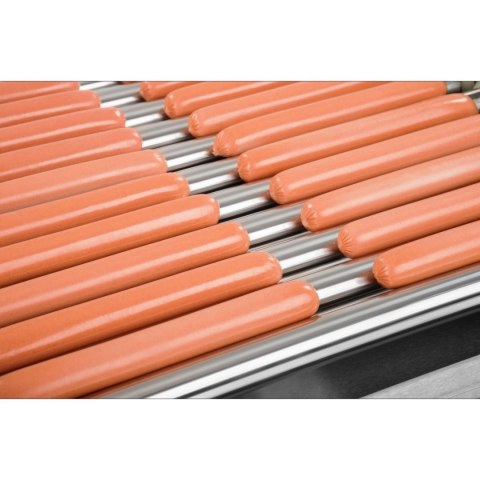 Grill rolkowy z pokrywą roller grill podgrzewacz do parówek 11 rolek Royal Catering