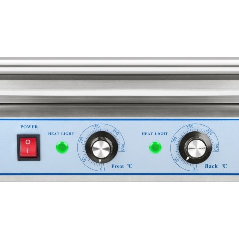 Grill rolkowy z pokrywą roller grill podgrzewacz do parówek 7 rolek Royal Catering