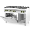 Kuchnia gazowa 6 palników z piekarnikiem elektrycznym GN1/1 Kitchen Line - Hendi 225899 Hendi