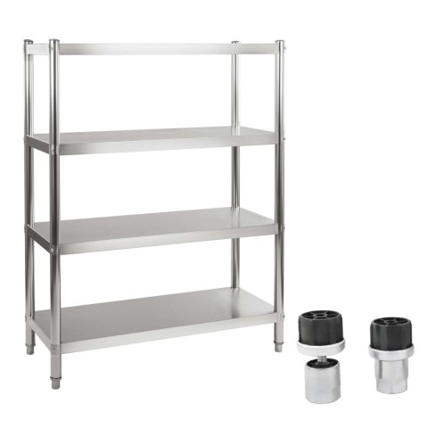 Regał ze stali nierdzewnej gastronomiczny 120x48,5x155cm Royal Catering
