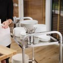 Wózek kelnerski 2 półkowy za stali nierdzewnej Royal Catering